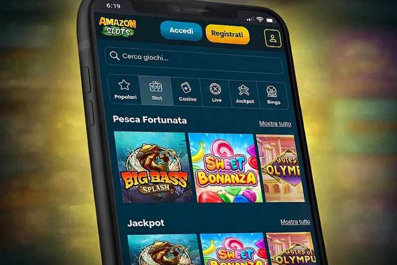 Amazon Slots app mobile per Android e casinò online su smartphone