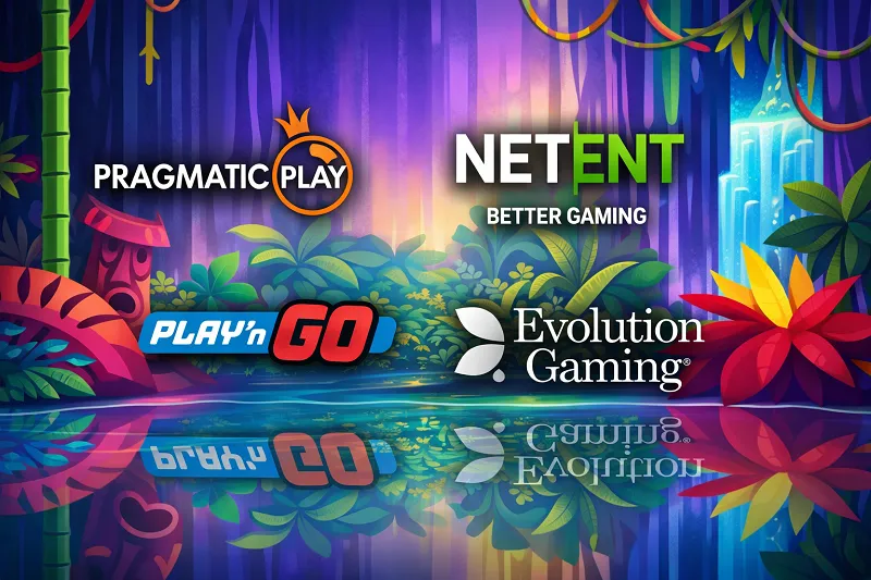 Provider di giochi da casinò: Pragmatic Play, NetEnt, Play’n GO ed Evolution Gaming